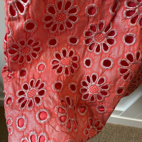 Maeve coral/silver summer dress - Picture 5 of 8